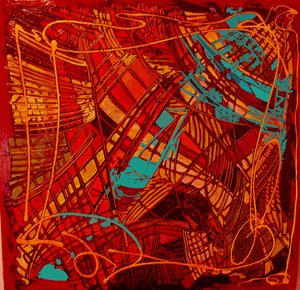 Farvet glas, 2012 (blandet; lagdelt)
