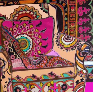 Suzani Chair, 2009 (blandede medier) af linda arthurs