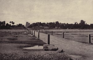 Madura: Vygay-floden med Causeway over til Madura, januar-februar 1858 (foto)