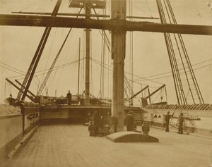 Kvarterdækket på HMS "Impregnable", 1852-1854 (foto)