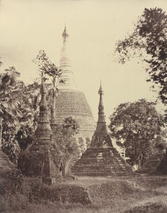 Rangoon: Nær udsigt over Shwe Dagon-pagoden