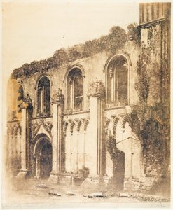 Ruinerne af St Josephs kapel ved Glastonbury Abbey