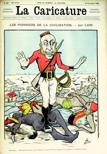 Pioneers of Civilization, John Bull bringer fred og civilisation til verden, forside af magasinet 
