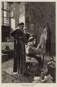 En privat udsigt i et kloster af Lionel Charles Henley