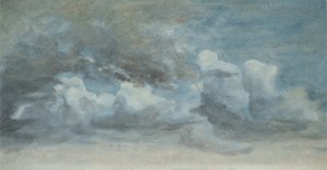 Cloud Study, ca. 1849-55 (olie på papir om bord)