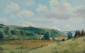 Sommerlandskab nær Dedham, mellem 1849 og 1855.