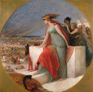 Battle Scene, ca. 1890 (olie på lærred)