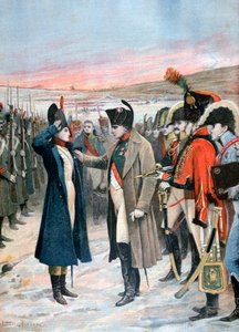 Napoleon præsenterer den kvindelige officer Marie Schellinck med Legion dHonneur, 1808 1894