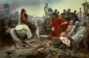 Vercingetorix går til Cæsar
