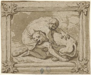 Hercules kæmper mod Nemean-løven