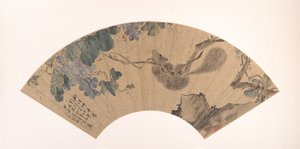 Egern og drue, dateret 1868. af Liu Deliu