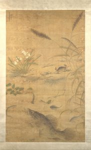 Blomster, fisk og krabber, midten af 1500-tallet. af Liu Jie