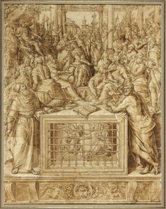 Saint Catherine strides med filosofferne af Livio Agresti