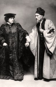 Gertrude Elliott og Johnston Forbes-Robertson i The Merchant of Venice, begyndelsen af det 20. århundrede.