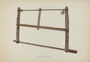 Coopersmith Saw, 1938. af Lloyd Charles Lemcke