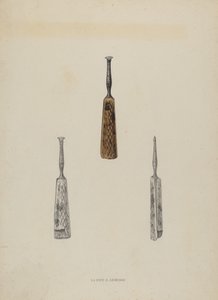 Læderstyremærke, ca. 1937. af Lloyd Charles Lemcke