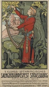 Saengerbundesfest sangerfestival Strasbourg, 1905. af Léo Schnug