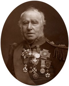 Admiral Sir Sydney Colpoys Dacres, guvernør for Greenwich Hospital, 1883. af Lock and Whitfield