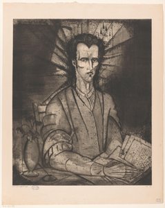 Filosoof Le Philosophe (original titel på objekt) af Lodewijk Schelfhout (signed by artist)