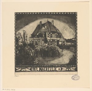 Het Maereltje (original titel på objekt) af Lodewijk Schelfhout (signed by artist)