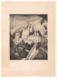 Les Angles I (original titel) af Lodewijk Schelfhout (signed by artist)