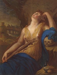 Maria Magdalena af Lodovico (after) Carracci