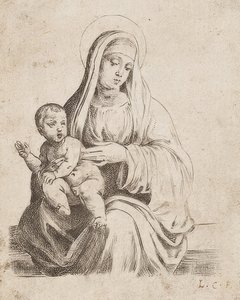 Den smukke lille Madonna af Giacomo Francia af Lodovico Carracci