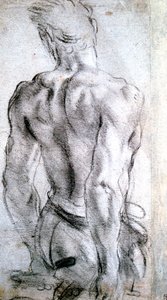 Studie af en figur, c1560-1609 af Lodovico Carracci