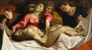 Klagesangen, ca. 1582. af Lodovico Carracci