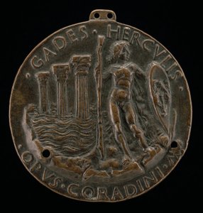 Herkules og tre søjler i havet [omvendt], 1472. af Lodovico Corradini