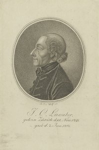 Portræt af digteren og fysiognomen Johann Kaspar Lavater 1741-1801, ca. 1810.