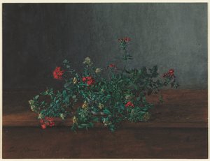 Stilleben med vilde blomster af Léon Bonvin