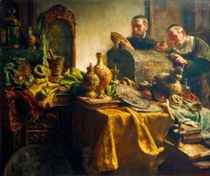 Besøg hos kunsthandleren af Léon Brunin de Meutter