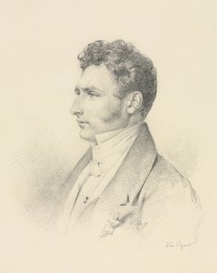 Portræt af en gentleman, ca. 1835. af Léon Cogniet