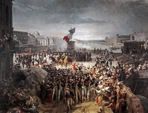 Nationalgarden i Paris slutter sig til hæren. September 1792 af Léon Cogniet