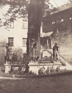 Nürnberg, det indre af hoffet i den kejserlige Burg, 1857. af Léon Gérard