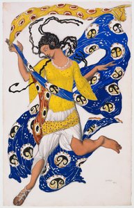 Sommerfuglen (kostumedesign til Anna Pavlova) af Léon Nikolaievitch Bakst