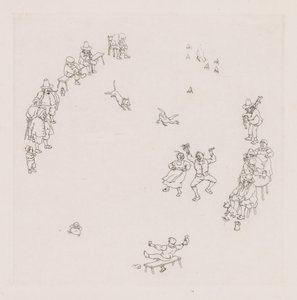 Revelers (Ribauds et Ribaudes) af Léonce Justin Alexandre Petit