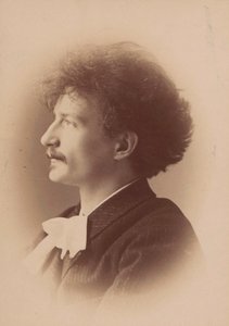 Portræt af komponisten Ignacy Jan Paderewski 1860-1941, 1890. af London . Photo studio Elliott and
