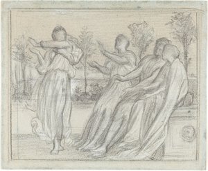 Studie til "Greek Girl Dancing" af Lord Leighton Frederic