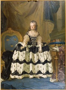 Louise Ulrique de Prusse, reine consort de Suede - Portræt af Louisa Ulrika af Preussen (1720-1782), dronning af Sverige, af Pasch, Lorenz, den yngre (1733-1805). Olie på lærred