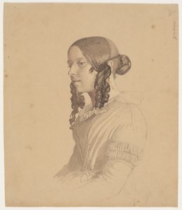 Dameportræt (Helene v. Germadt) af Lorenz Frølich