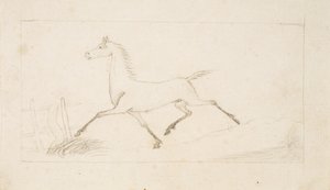 En hest i trav af Lorenz Frølich