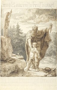 Hakon Jarl ofrer sin søn af Lorenz Frølich