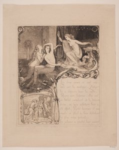 Illustration nr. 7 til "Amor og Psyke" af Lorenz Frølich