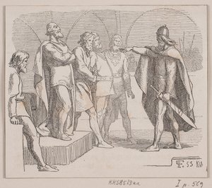 Illustration til "Mellemriget og opløsningstilstanden" af Lorenz Frølich