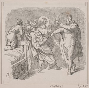 Illustration til "Mellemriget og opløsningstilstanden" af Lorenz Frølich