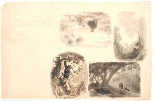 Illustrationsudkast af Lorenz Frølich