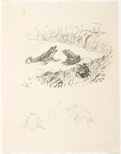 Udkast til illustration til Skarnbassen af Lorenz Frølich