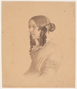 Dameportræt (Helene v. Germadt) af Lorenz Frølich